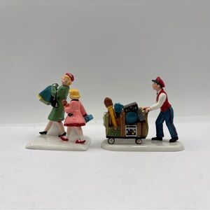 Department 56 2003 Vintage Original Snow Village We’re Going By Train! 56.55218